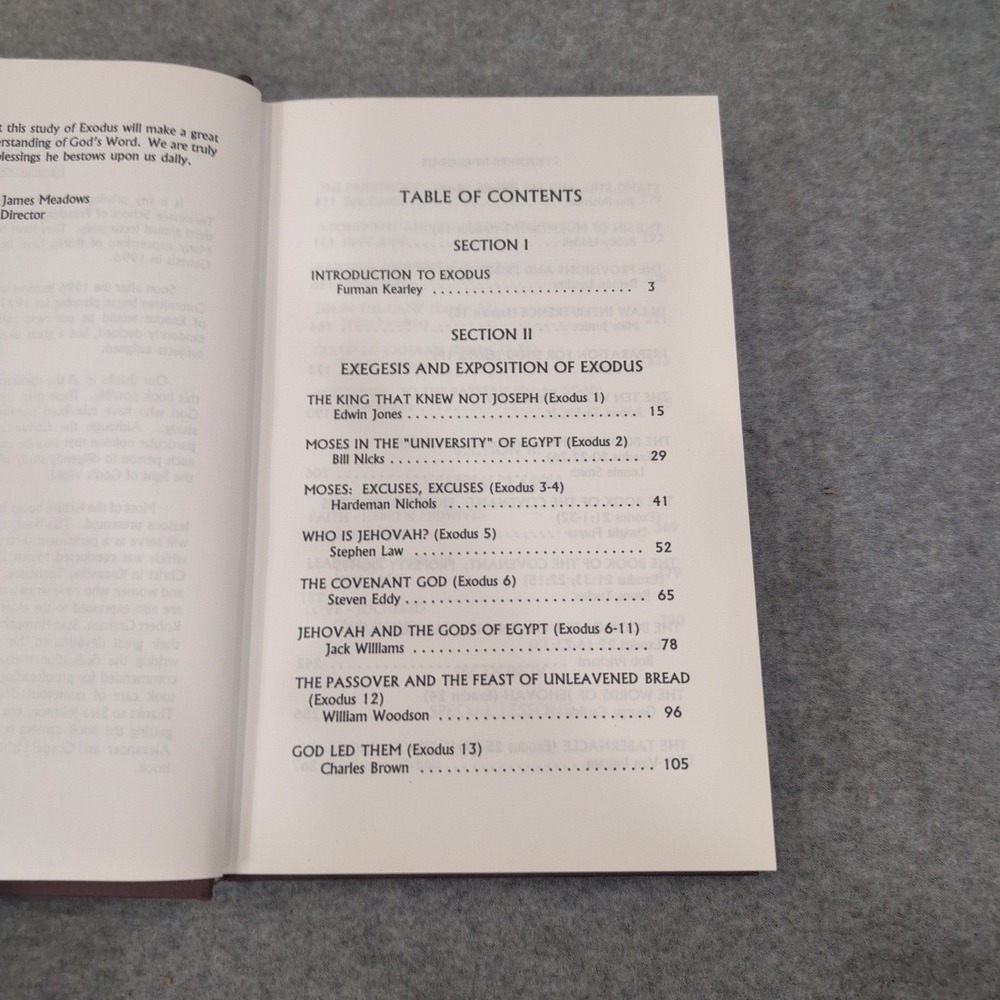 Studies in Exodus 1997 East Tennessee School of Preaching Lectureship Hardcover - Picture 5 of 7
